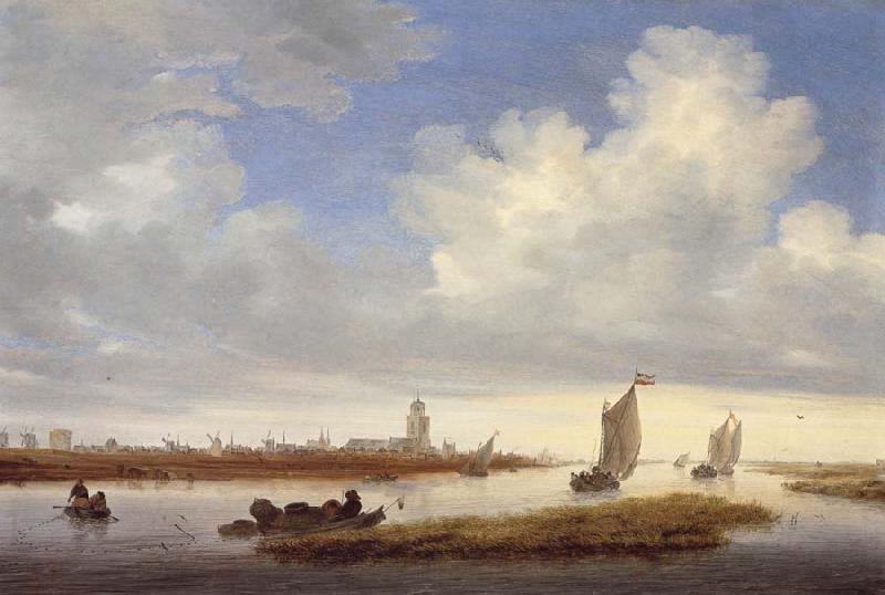 RUYSDAEL, Salomon van A View of Deventer oil painting image